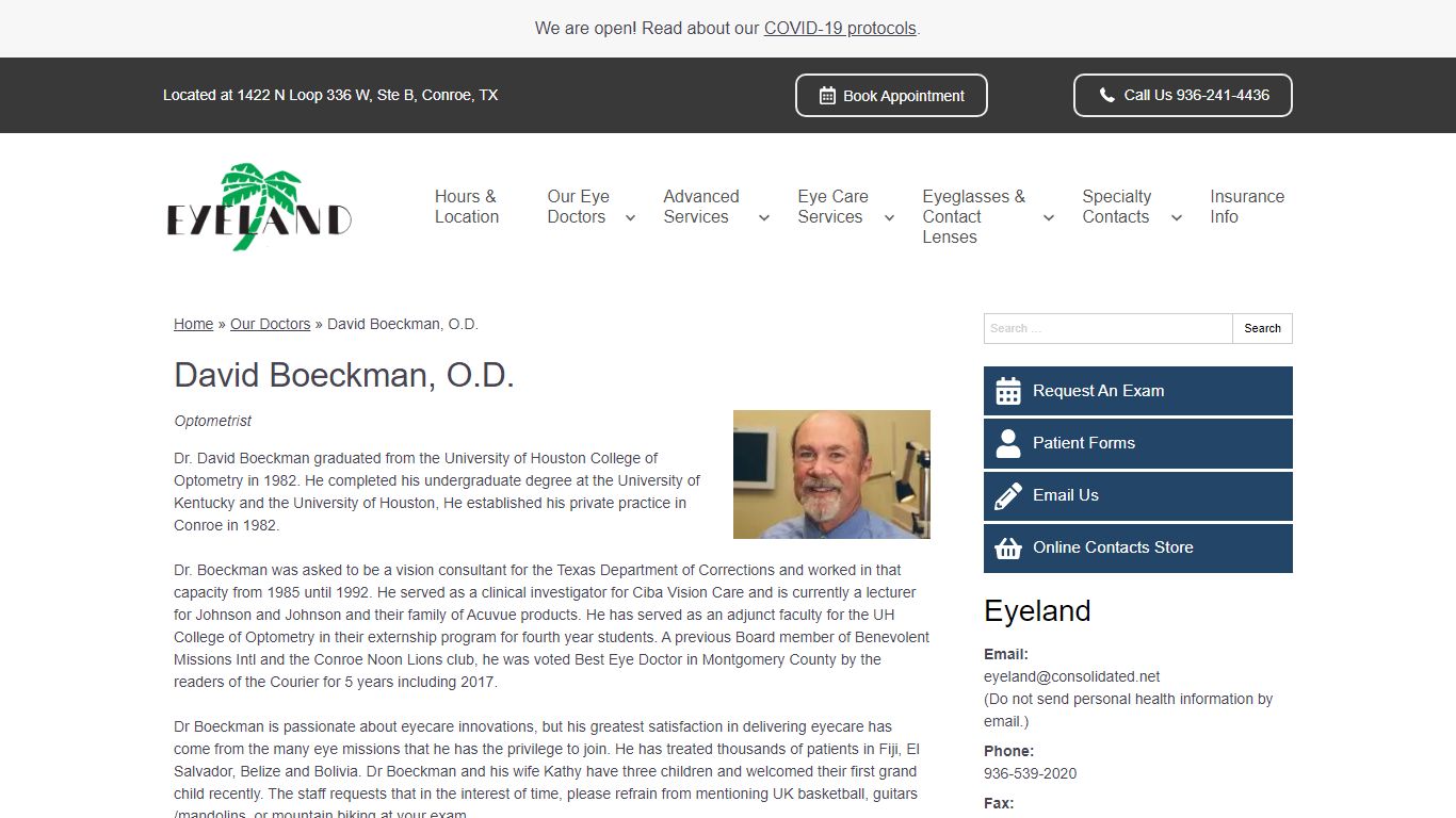 David Boeckman, O.D. | Eyeland